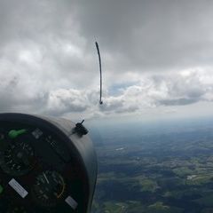 Flugwegposition um 13:09:14: Aufgenommen in der Nähe von Gemeinde Niederwaldkirchen, Österreich in 2209 Meter